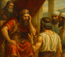 Adonizedek listening to the bad news